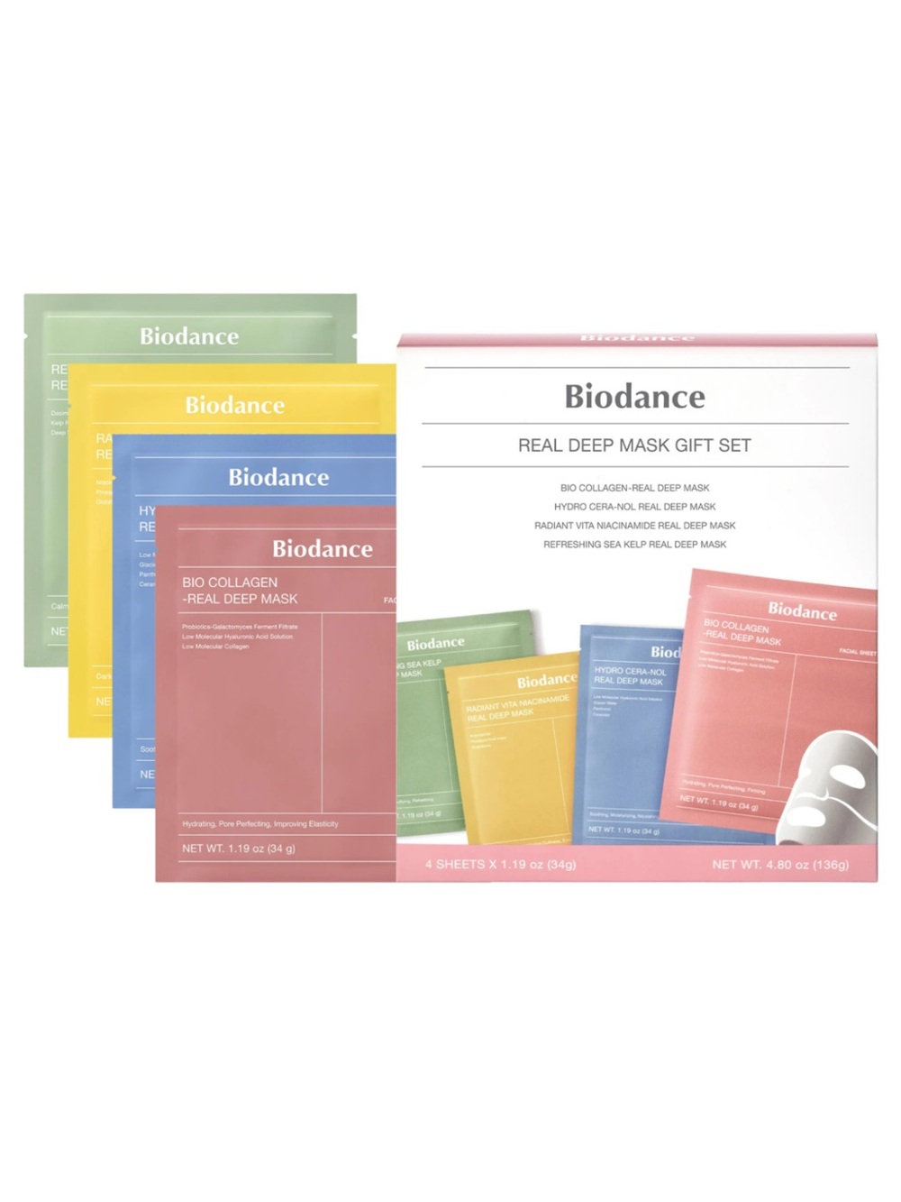 Brand New Biodance Real Deep Mask Gift Set - 4 Masks
